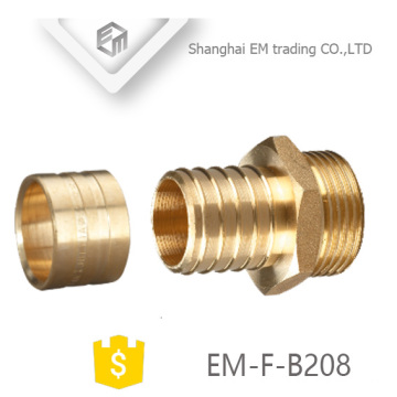 EM-F-B208 Thread brass reducing union pex pipe fitting